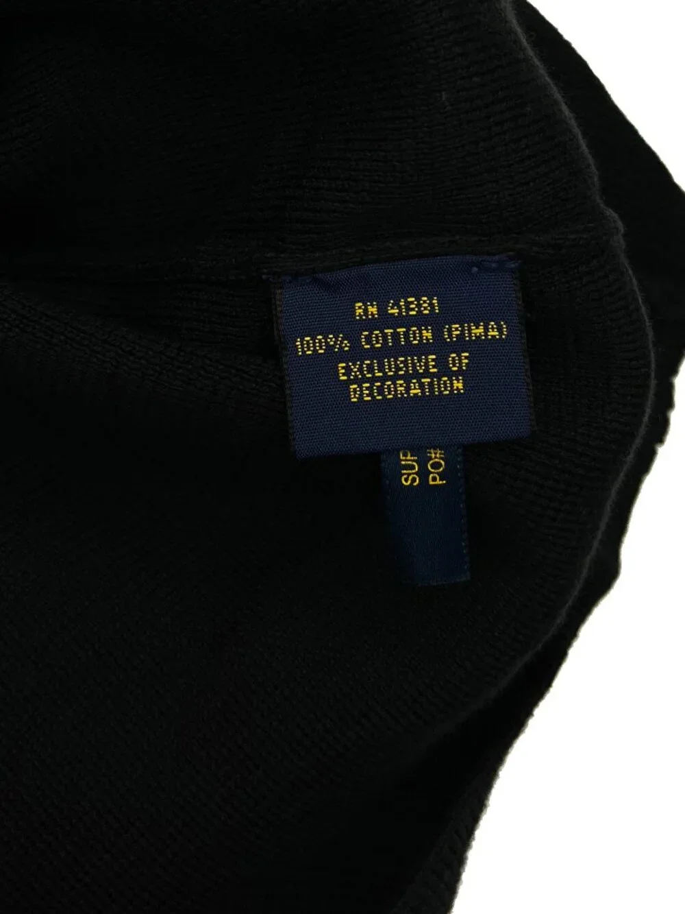 Polo Ralph Lauren NEW NWT Sweater Vest Black 1/4 Zip Pima Cotton Mens L purple